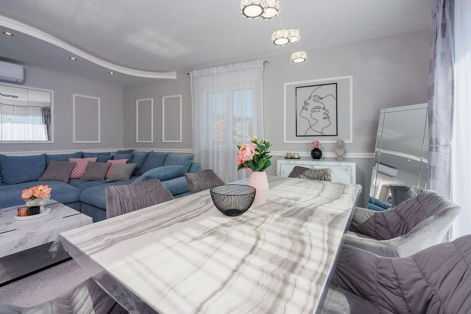 Exquisites Apartment Nur 350 Meter Zum Strand Mit Herrlichem Meerblick, Privatparkplatz, Wifi Crikvenica 0*,  Croatia