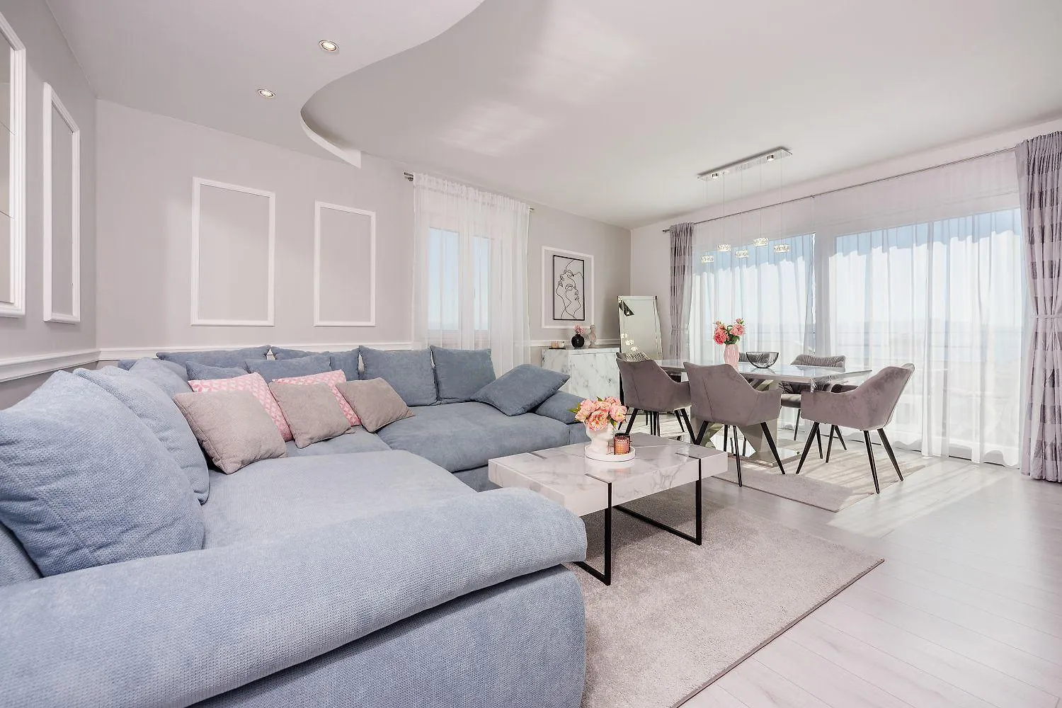 Exquisites Apartment Nur 350 Meter Zum Strand Mit Herrlichem Meerblick, Privatparkplatz, Wifi Crikvenica