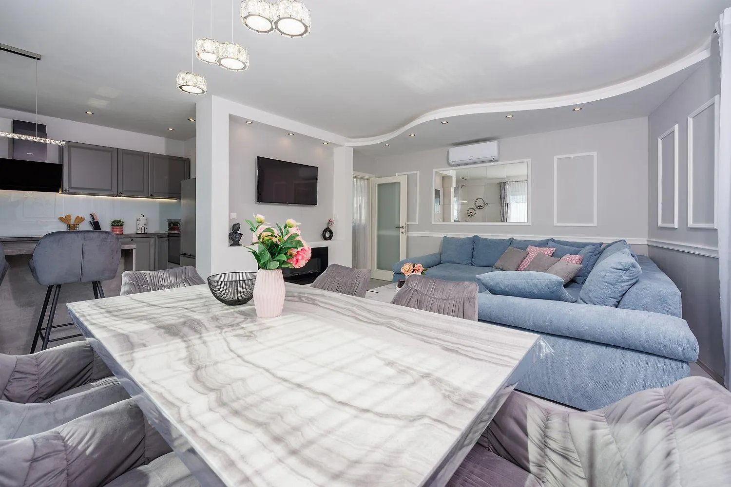 Exquisites Apartment Nur 350 Meter Zum Strand Mit Herrlichem Meerblick, Privatparkplatz, Wifi Crikvenica 0*,