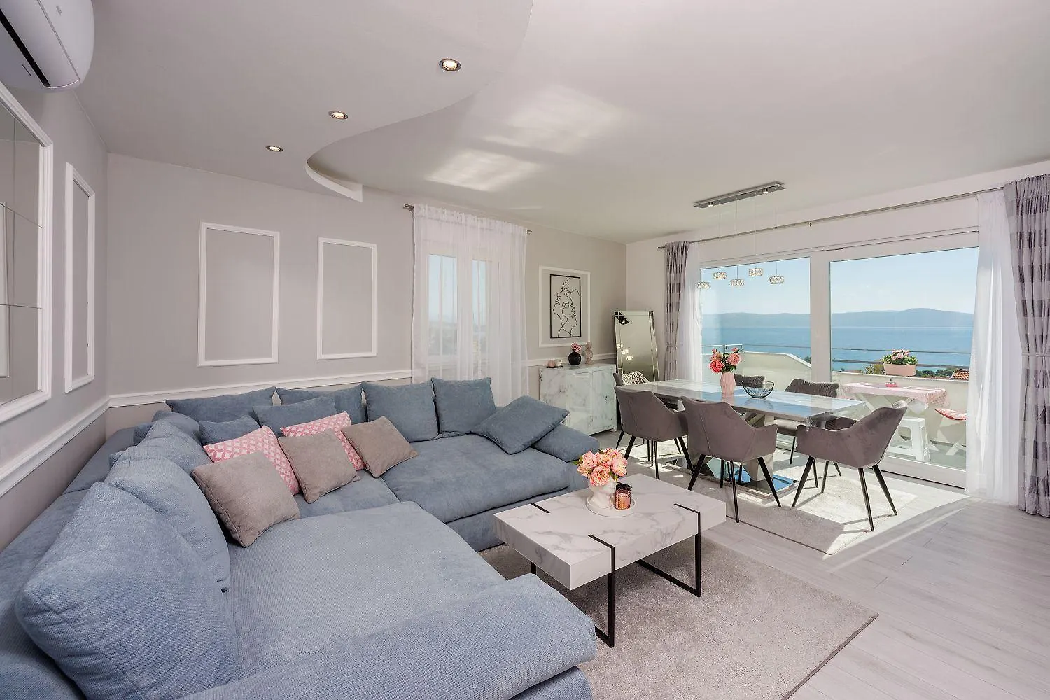 Exquisites Apartment Nur 350 Meter Zum Strand Mit Herrlichem Meerblick, Privatparkplatz, Wifi Crikvenica